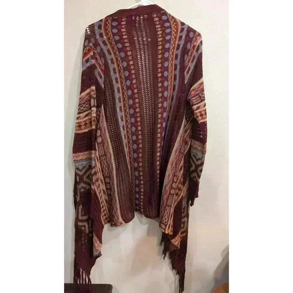 Women's Southwest style cardigan by Say What? Size L - Picture 5 of 6